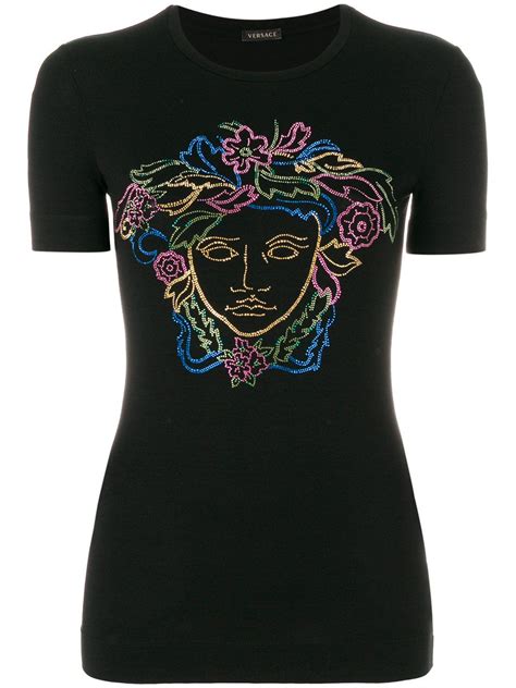 versus versace womens t shirt|Versace t shirt medusa.